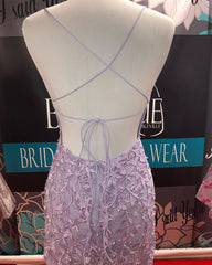 Short Mermaid Spaghetti Straps Lace Backless Homecoming Dress