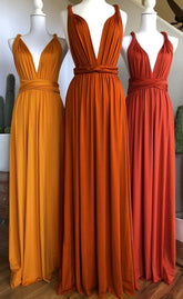 Convertible Long A-line Bridesmaid Dresses Multiway Infinity Dress