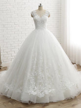 Luxury Long Sweetheart Lace-Up Tulle Ball Gown Wedding Dresses