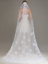 One Layer Lace Edge Wedding Veil