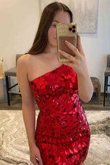 Chic Mermaid One Shoulder Short Homecoming Dress