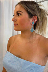 Strapless Sky Blue A-Line Short Party Dress