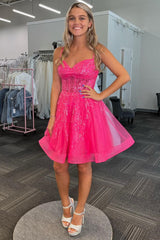 Sweetheart Sequin A-Line Short Homecoming Dress