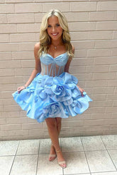 Short A-line Sweetheart Cocktail Party Dress