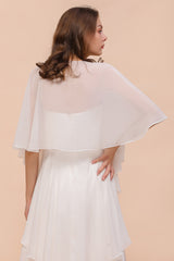 Chiffon White Special Occasions Wraps