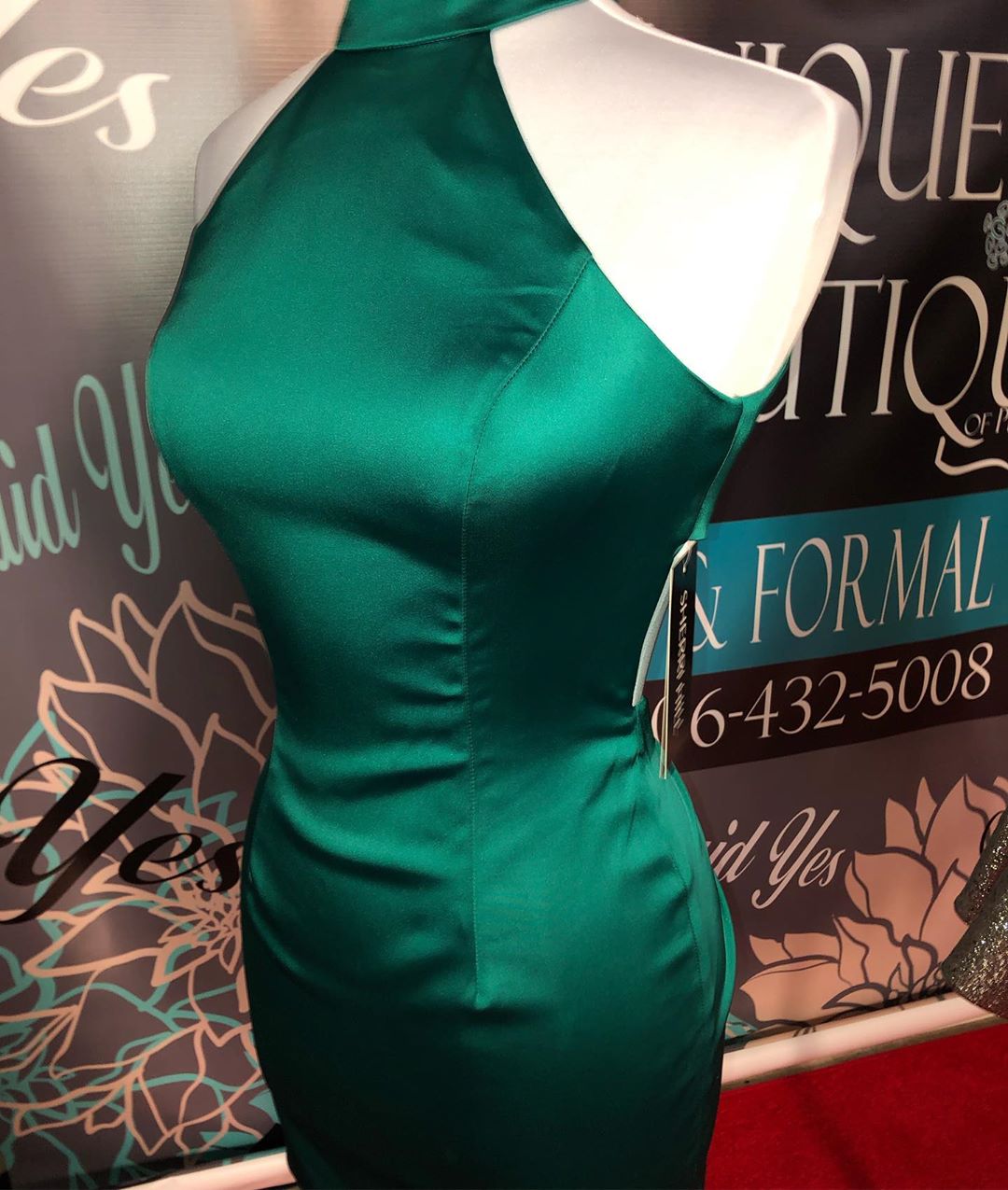 Simple Dark Green Short Mermaid High Neck Homecoming Dress