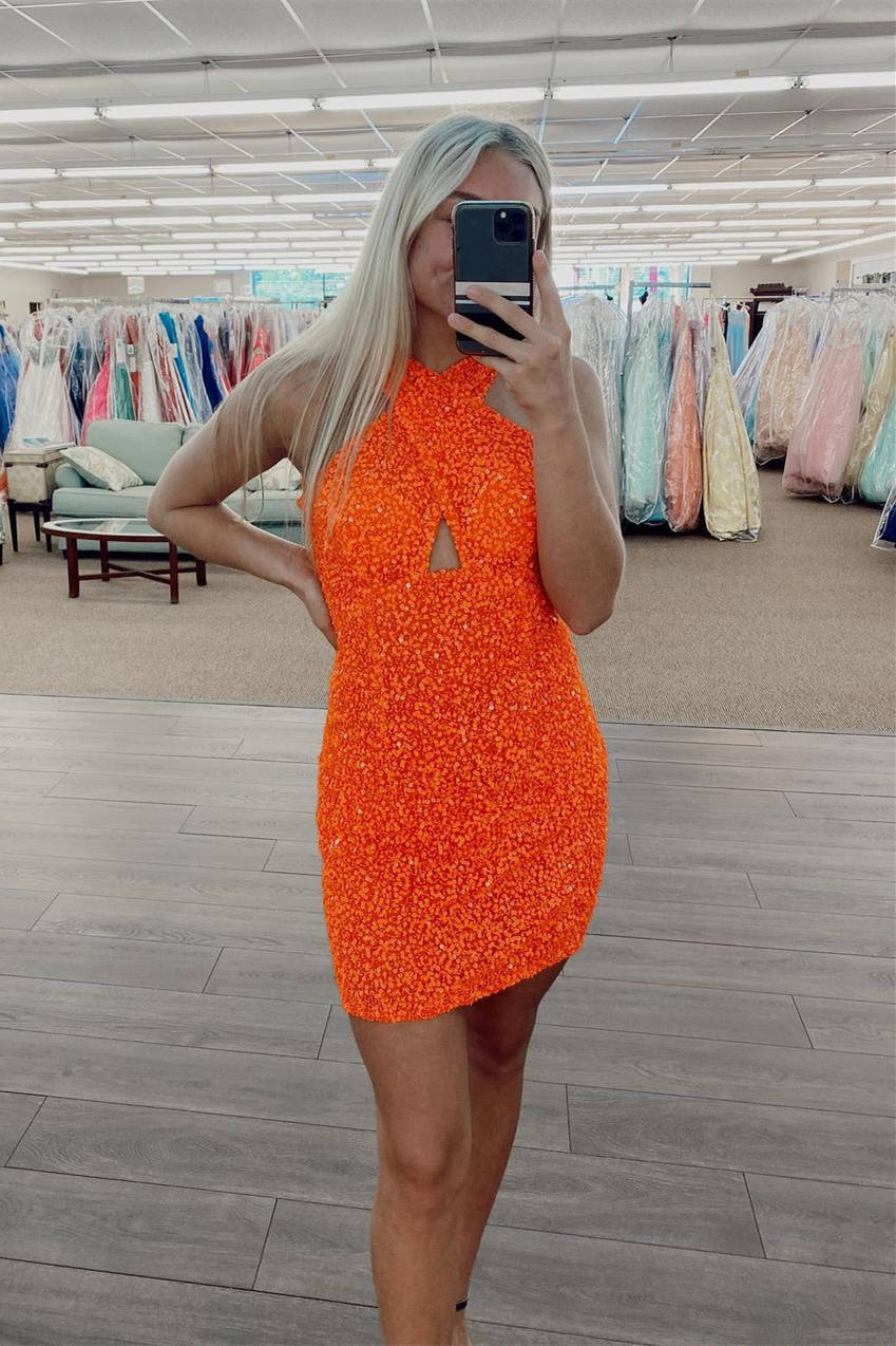 Cute Backless Short Mermaid Open Back Bodycon Homecoming Dress