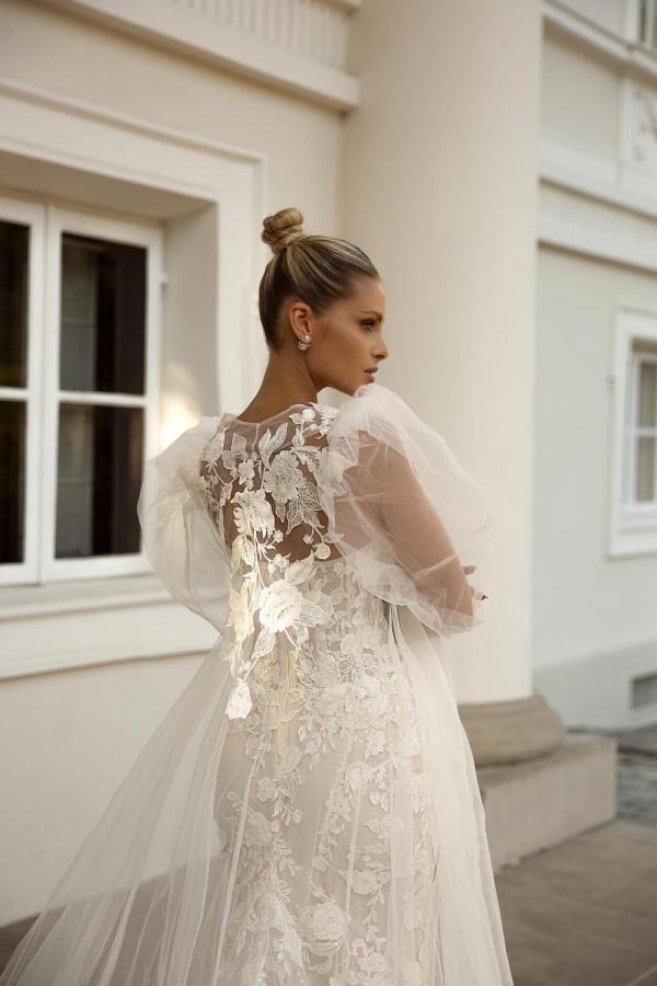 Elegant Long Mermaid Sweetheart Tulle Lace Wedding Dresses with Jacket