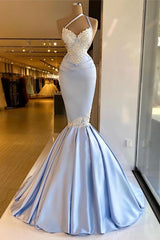 Long Mermaid One Shoulder Prom Dress with Appliques Lace