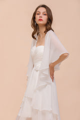 Chiffon White Special Occasions Wraps