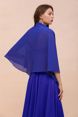 Chiffon Royal Blue Special Occasions Wraps