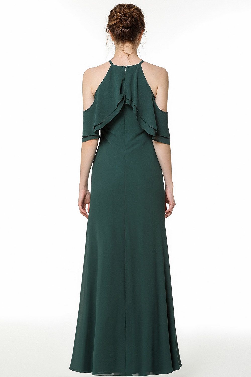 Gorgeous Straps Dark Green Floor Length Bridesmaid Dress