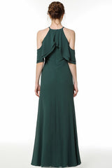 Gorgeous Straps Dark Green Floor Length Bridesmaid Dress