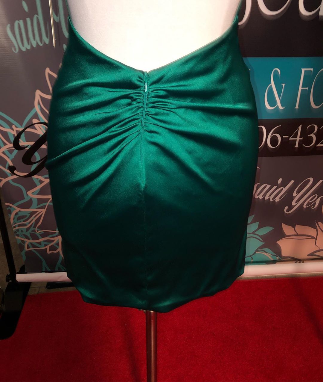 Simple Dark Green Short Mermaid High Neck Homecoming Dress