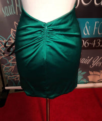 Simple Dark Green Short Mermaid High Neck Homecoming Dress