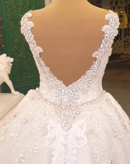 Classy Long Sweetheart Spaghetti Straps Mermaid Appliques Lace Backless Wedding Dress