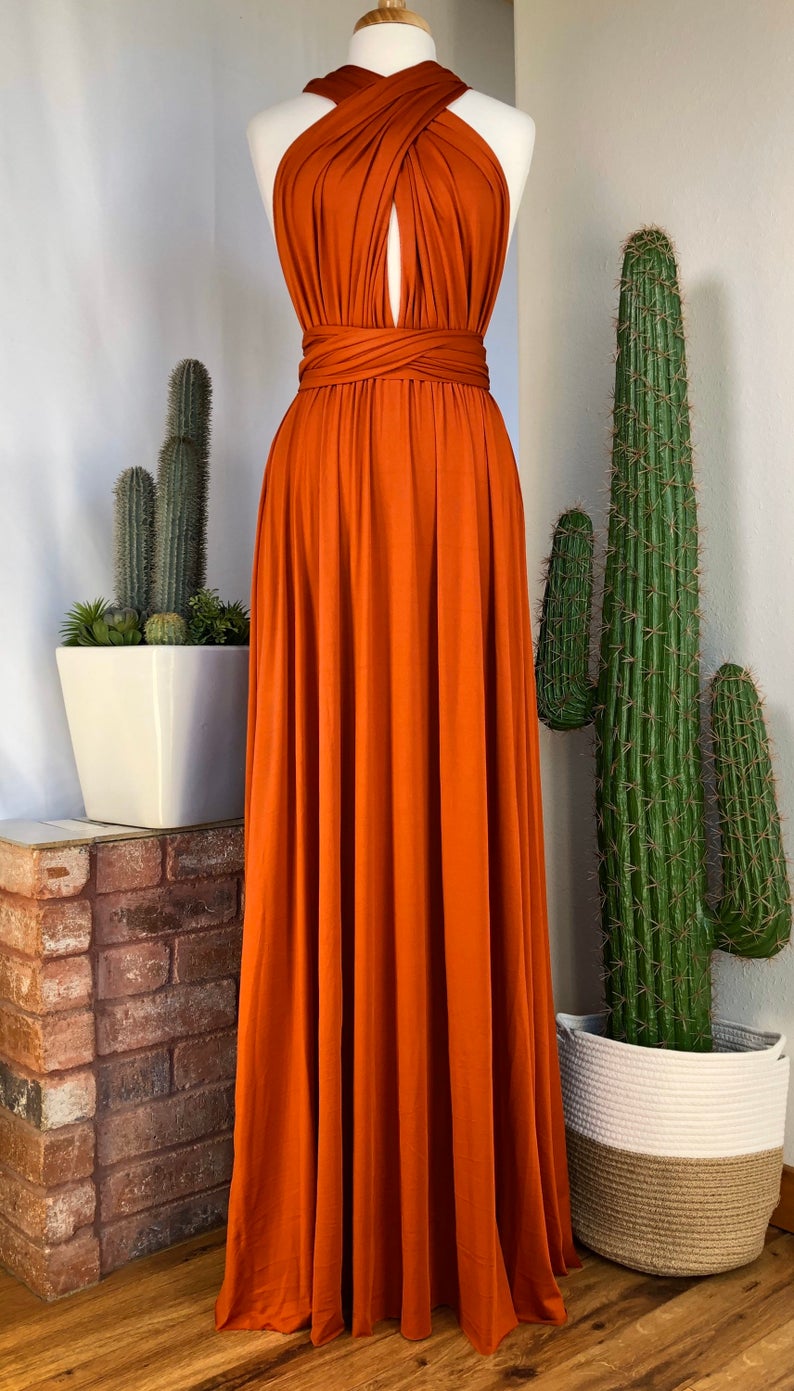 Convertible Long A-line Bridesmaid Dresses Multiway Infinity Dress