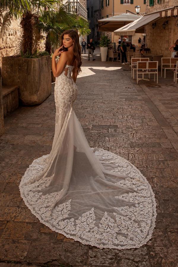 Vintage Long Mermaid Sweetheart Tulle Lace Wedding Dresses