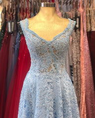 Long A-line Sweetheart Backless Appliques Lace Prom Dress