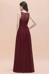 V-Neck A-line Chiffon Sleeveless Evening Maxi Dress
