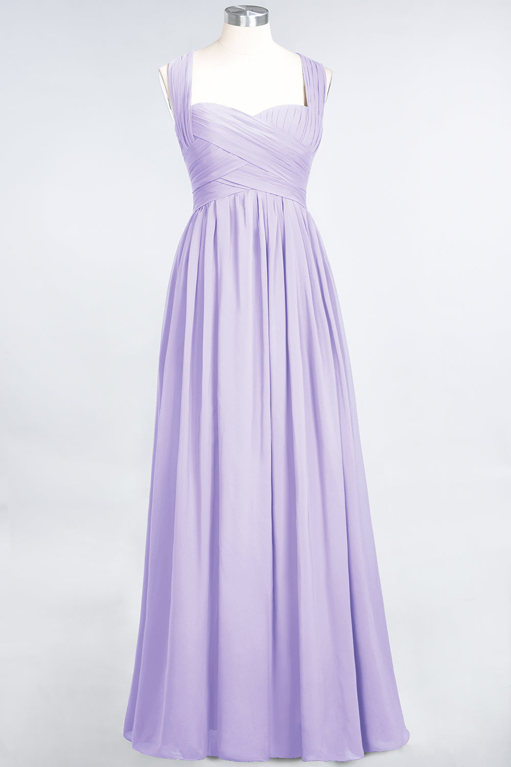 Burgundy Simple Long A-line Cap Sleeves Sweetheart Bridesmaid Dress