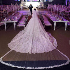 Elegant Long Ball Gown Off the shoulder Lace Wedding Dresses