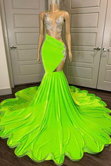 Sexy Long Backless Mermaid Satin Prom Dress