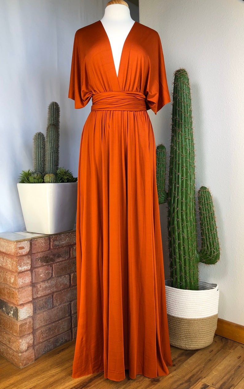 Convertible Long A-line Bridesmaid Dresses Multiway Infinity Dress