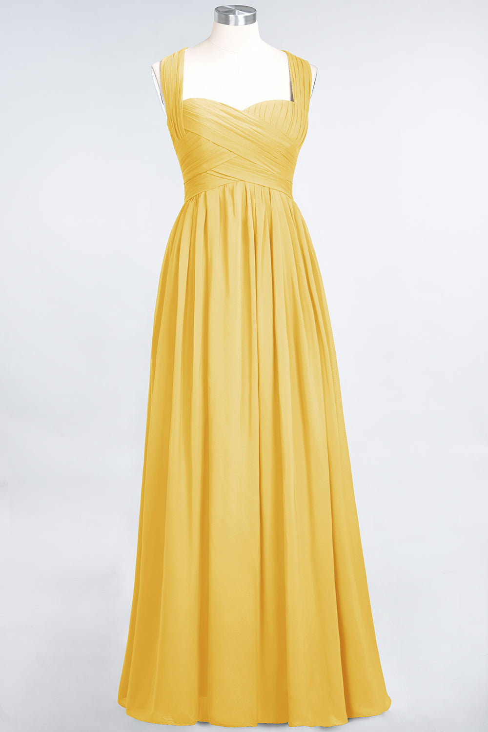 Burgundy Simple Long A-line Cap Sleeves Sweetheart Bridesmaid Dress