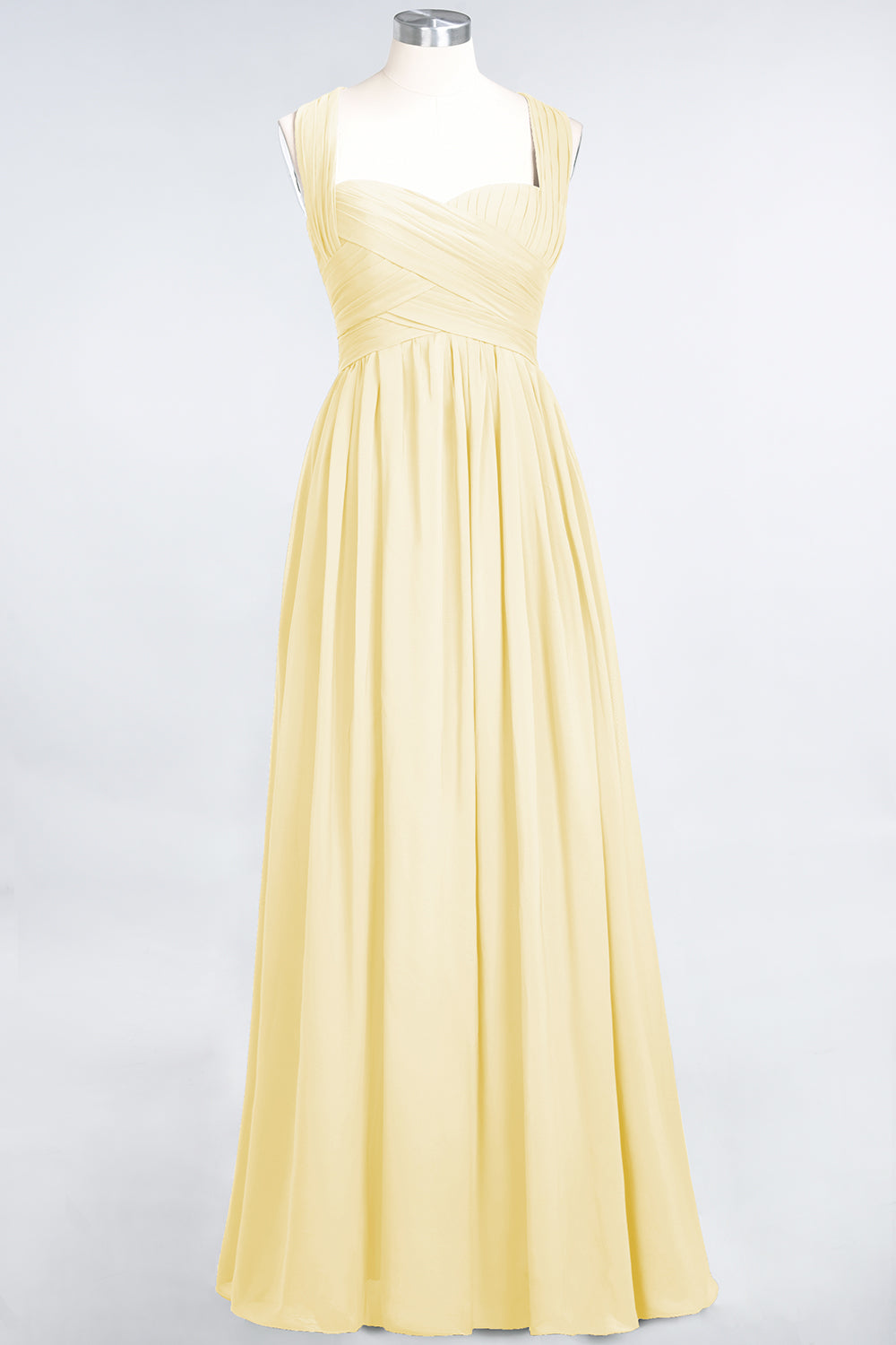 Burgundy Simple Long A-line Cap Sleeves Sweetheart Bridesmaid Dress
