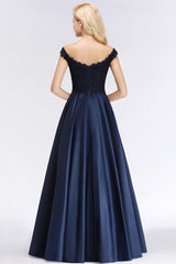 Elegant Off the Shoulder Ruffles Beads Sleeveless Bridesmaid Dress