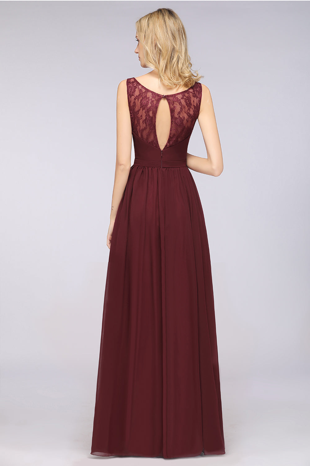 Gorgeous A-line V-neck Ruffles Straps Long Bridsmaid Dress