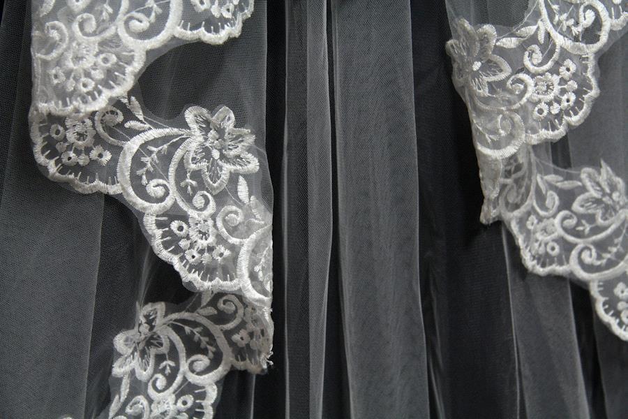 Two Tiered Veil for Bridal Women Wedding Veils With Lace