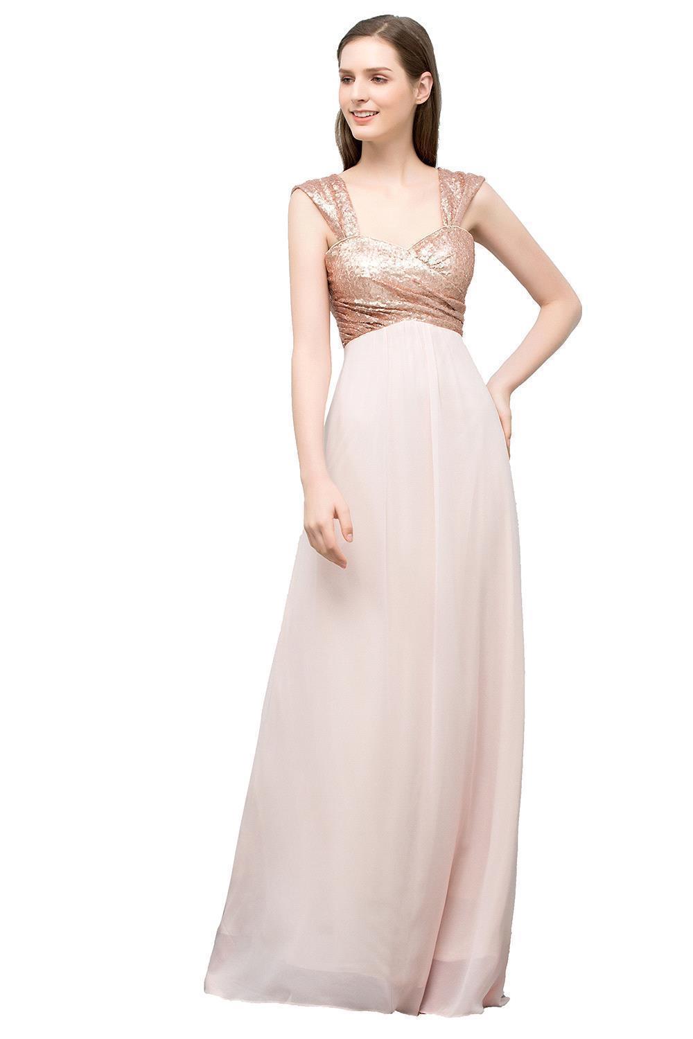 Chic Long Sweetheart Chiffon A-line Evening Dress