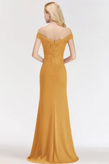 Elegant Long Mermaid Off the Shoulder Lace Bridesmaid Dresses