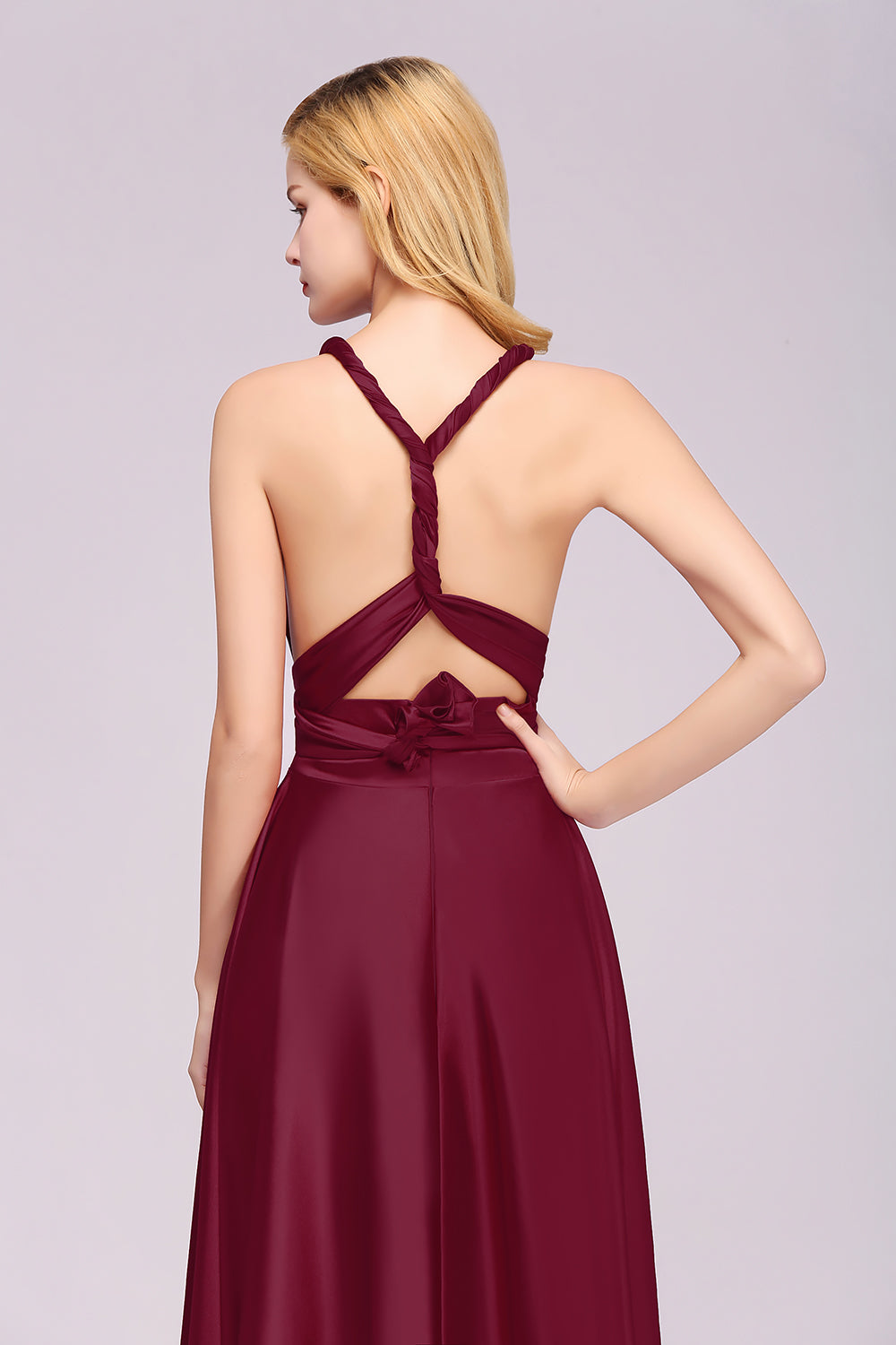 Long Convertible Dress Bridesmaid Dress Multi-way Twist Wrap Formal Dress