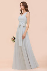 Infinity Chiffon A-Line Wedding Guest Dress Floor Length Bridesmaid Dress